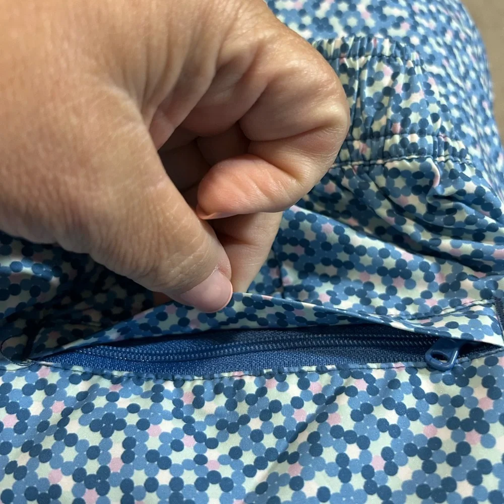 Peter Millar Crown Crafted Palma Dot Blue Swim Trunks Mens XL
